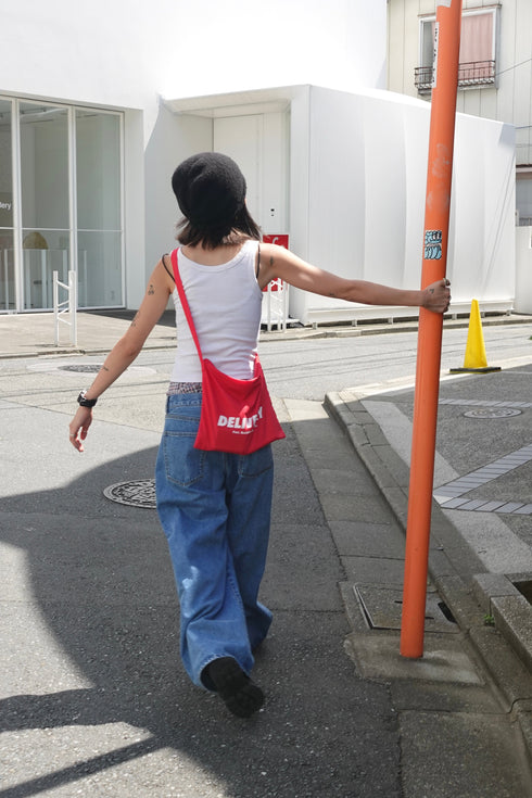 2wayチェックレイヤードデニム
